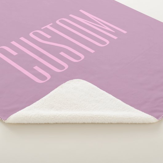 Pastell Lila und leicht rosa | Moderner bearbeitba Sherpadecke (3/4)