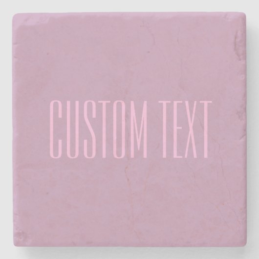 Pastell Lila und leicht rosa | Moderner bearbeitba Steinuntersetzer (Vorderseite)