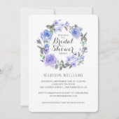 Pastell Lila Watercolor Floral | Brautparty Einladung (Vorderseite)