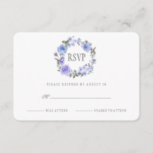 Pastell Lila Watercolor Floral   UAWG RSVP Karte