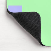 Pastell Lindgrün Mousepad (Ecke)