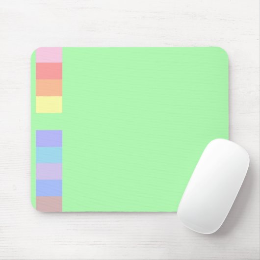 Pastell Lindgrün Mousepad (Mit Mouse)