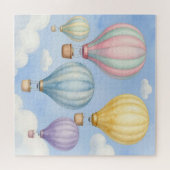 Pastell-Luftballons Himmel Puzzle (Horizontal)