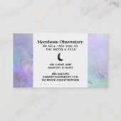 *~* Pastell Lunar Surface Moon Visitenkarte (Rückseite)