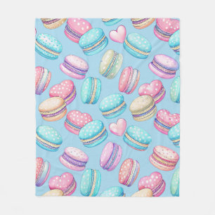 Pastell-Macarons-Flanelldecke Fleecedecke