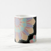 Pastell-Mandala-Blumen-Tasse Kaffeetasse (Mittel)