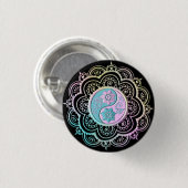 Pastell-Mandala Button (Vorne & Hinten)