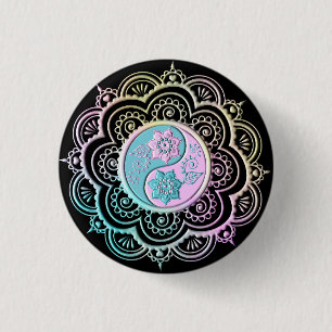 Pastell-Mandala Button