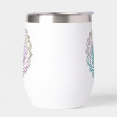 Pastell-Mandala-Wasserflasche (Links)