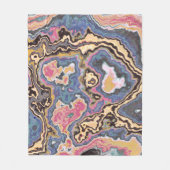 Pastell-Marmor-Geoden-Träume Fleecedecke (Vorderseite)