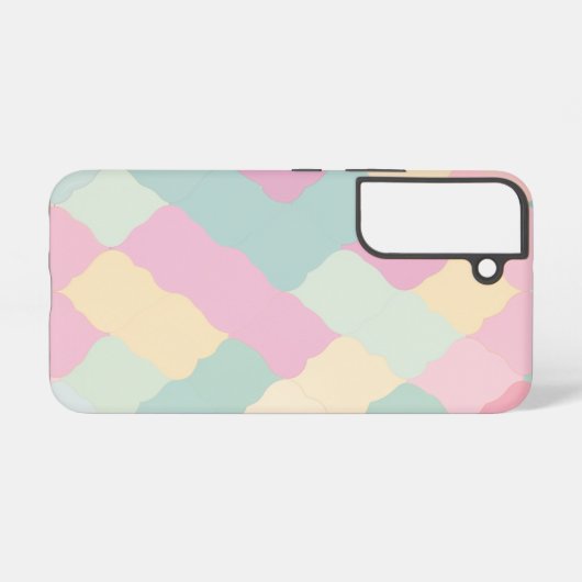 Pastell marokkanischer Fliesenmuster TelefonCase Samsung Galaxy Hülle (Rückseite (Horizontal))