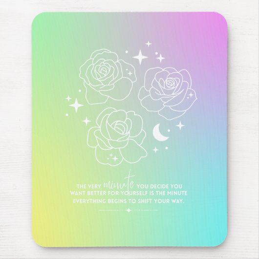 Pastell-Mauspad mit Glow-Up-Effekt Mousepad (Vorne)