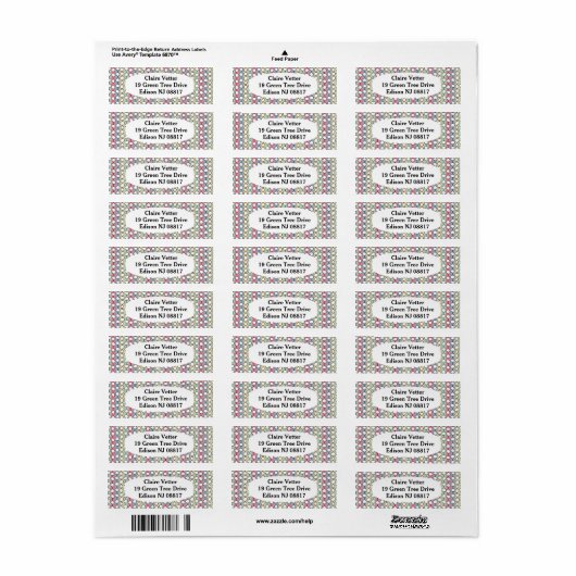 Pastell MCM farbenfrohe Linien (Vorne)