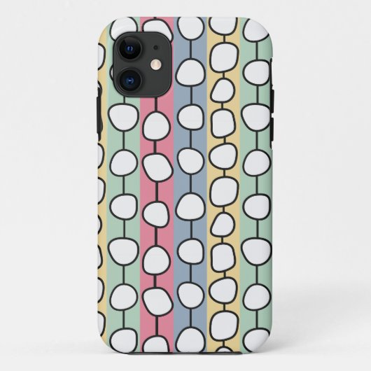 Pastell MCM farbenfrohe Linien Case-Mate iPhone Hülle (Rückseite)