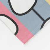 Pastell MCM farbenfrohe Linien Fleecedecke (Ecke)