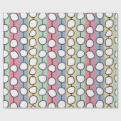 Pastell MCM farbenfrohe Linien Geschenkpapier (Flach)