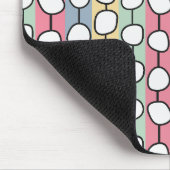 Pastell MCM farbenfrohe Linien Mousepad (Ecke)