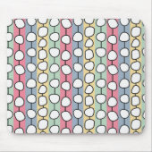 Pastell MCM farbenfrohe Linien Mousepad (Vorne)
