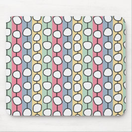 Pastell MCM farbenfrohe Linien Mousepad