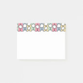 Pastell MCM farbenfrohe Linien Post-it Klebezettel (Vorderseite)