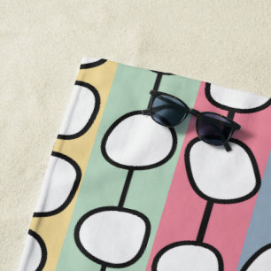 Pastell MCM farbenfrohe Linien Strandtuch