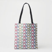 Pastell MCM farbenfrohe Linien Tasche (Vorderseite)