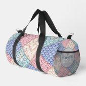 Pastell-Meerjungfrau-Fairytale-Patchwork-Duffel-Ta Duffle Bag (Rechte Ecke)