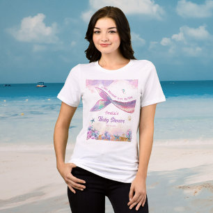 Pastell-Meerjungfrauenschwanz-Ozean-Mädchen-Party Tri-Blend Shirt