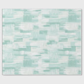 Pastell-Mint-Aqua-Soft-Drift-Weiß abstraktes Muste Geschenkpapier (Flach)