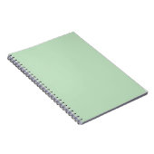 Pastell-Mint-Einfarbig-Minimalist Notizblock (Rechte Seite)