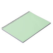 Pastell-Mint-Einfarbig-Minimalist Notizblock (Linke Seite)