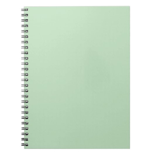 Pastell-Mint-Einfarbig-Minimalist Notizblock (Vorderseite)