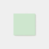 Pastell-Mint Einheitsfarbe Minimalistisch Post-it Klebezettel (Vorderseite)