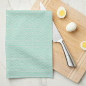 Pastell Mint Green Pattern Handtuch (Viertel Falte)