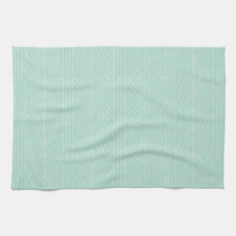 Pastell Mint Green Pattern Handtuch