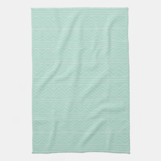 Pastell Mint Green Pattern Handtuch (Vertikal)