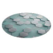 Pastell-Mint-Sechseck 3D-Mosaik Schneidebrett (Ecke)