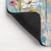 Pastell-Mohn-Impasto-Ölgemälde Mousepad (Ecke)