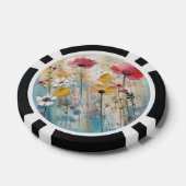 Pastell-Mohn-Impasto-Ölgemälde Pokerchips (Einzeln)