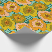 Pastell-Mohn-Wrap-Papier Geschenkpapier (Ecke)