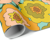 Pastell-Mohn-Wrap-Papier Geschenkpapier (Rolleneckpunkt)