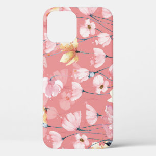 Pastell-Mohnblumen: Nahtloses Wasserfarben-Blumenm Case-Mate iPhone Hülle