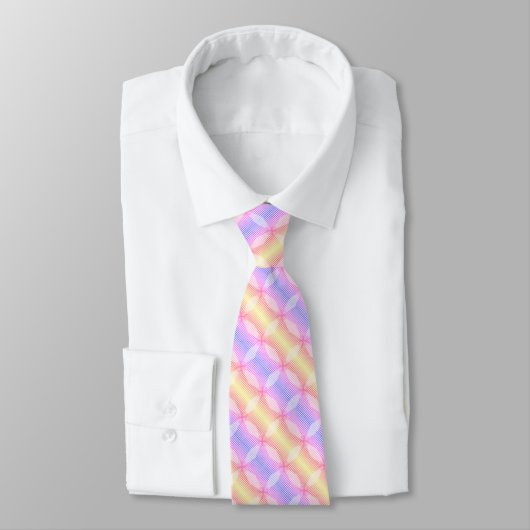 Pastell Multicoated Pattern Neck Tie Krawatte (Gebunden)
