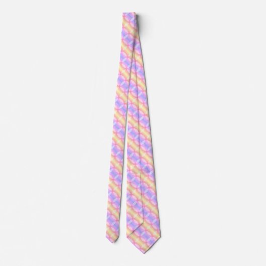 Pastell Multicoated Pattern Neck Tie Krawatte (Rückseite)
