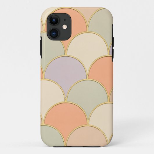 Pastell-Muschel-Muster-Handyhülle Case-Mate iPhone Hülle (Rückseite)