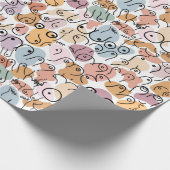 Pastell-Muster Boho-Geschenkpapier Geschenkpapier (Ecke)