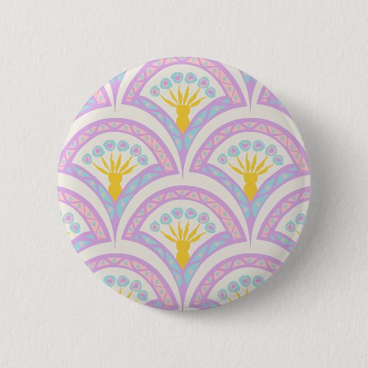 Pastell-Muster mit Muschelform Button (Vorderseite)