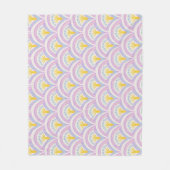 Pastell-Muster mit Muschelform Fleecedecke (Vorderseite)