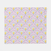 Pastell-Muster mit Muschelform Fleecedecke (Vorderseite (Horizontal))
