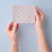 Pastell-Muster mit Muschelform Flyer (Gruppe)